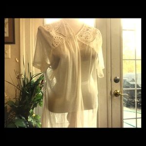 White cover jacket to wear with jeans or slacks